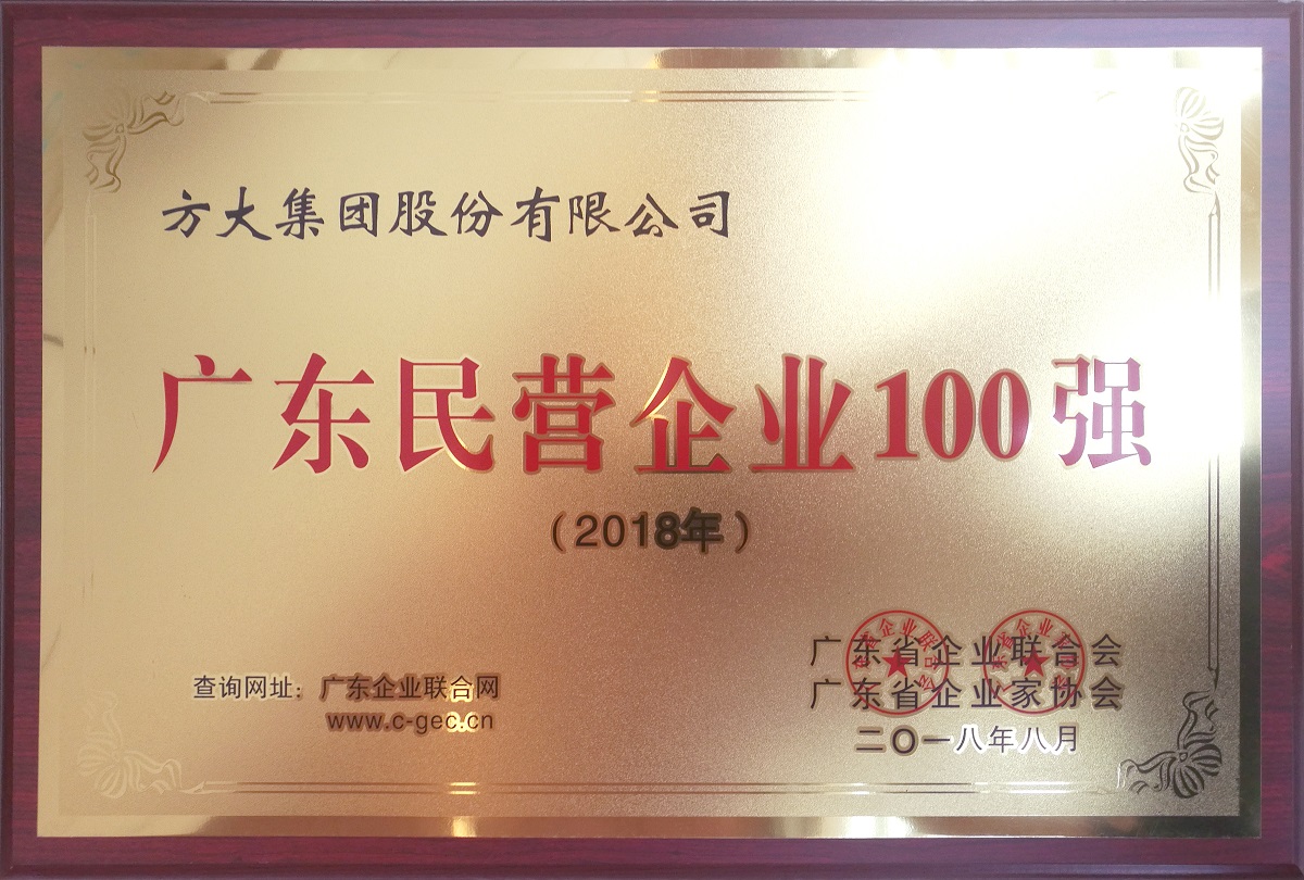 廣東民營企業100強 